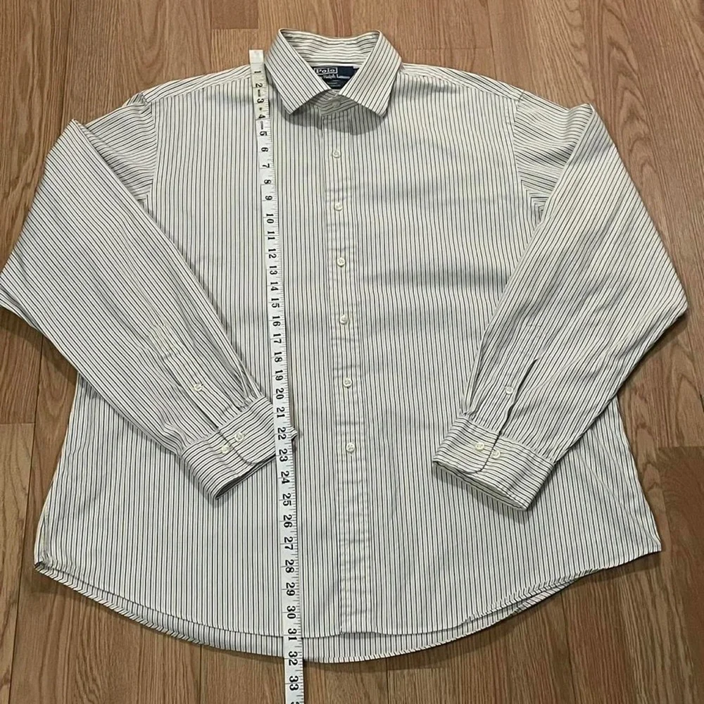 Polo Ralph Lauren Men’s 18x36/37 Long Sleeve Button Shirt Yellow Regent Custom